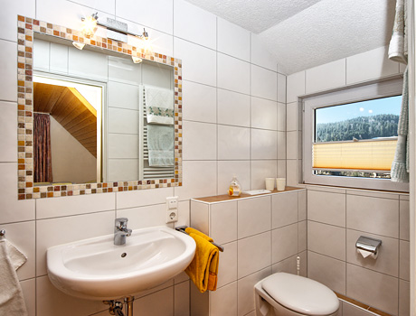 Badezimmer Ferienwohnung Eichhörnchenblick