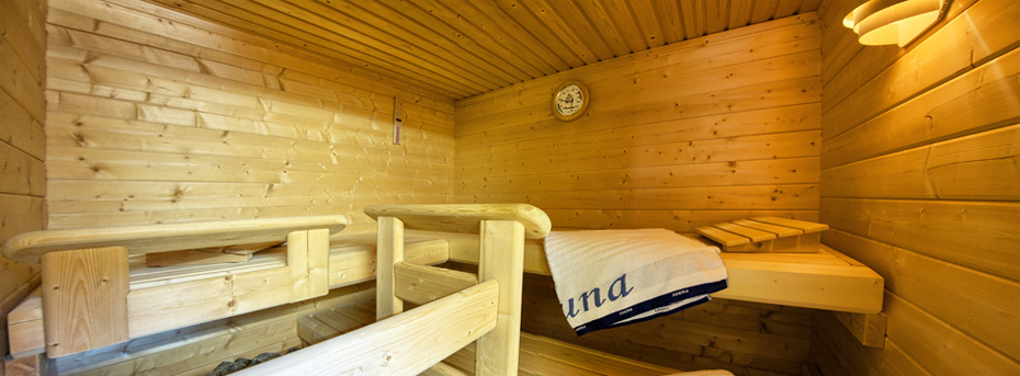 Unsere gemütliche Sauna im Haus Faller.